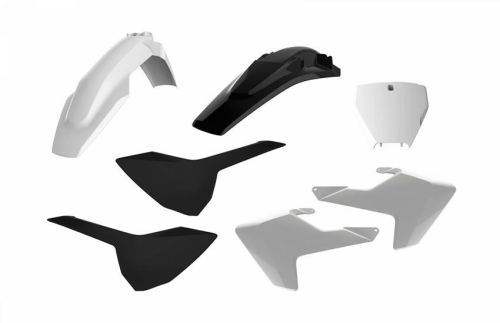 Polisport - Polisport Plastic Kit - White/Black - 90828
