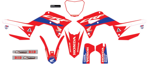 DCOR - DCOR HRC Honda Complete Graphic Kit - White - 20-10-921