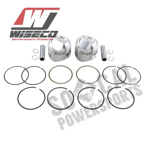 Wiseco - Wiseco K Piston Kit (80ci., Domed) - .030in. Oversize to 3.527in., 9.5:1 Compression - K1626