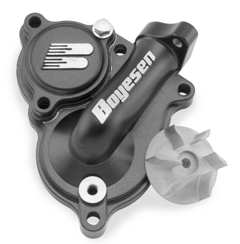 Boyesen - Boyesen Spectra Series Hy-Flo Water Pump Cover and Impeller Kit - Black - WPK-44B