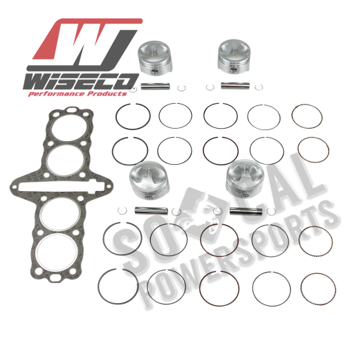 Wiseco - Wiseco Top End Kit - 3.00mm Oversize to 69.00mm, 10.25:1 Compression - K810