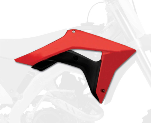 Polisport - Polisport Radiator Shroud - Red/Black - 8414800001