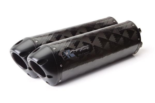 Two Brothers Racing - Two Brothers Racing M-2 Black Series V.A.L.E. Dual Slip-On - Carbon Fiber - 005-3160407DV-B