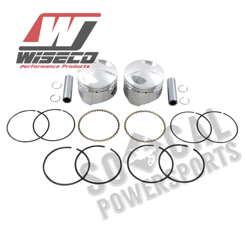 Wiseco - Wiseco K Piston Kit (80ci., Domed) - .010in. Oversize to 3.507in., 7:1 Compression - K1614