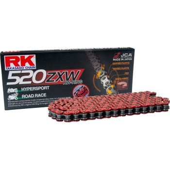 RK - RK 520 ZXW XW-Ring Chain - 120 Links - Red - RR520ZXW-120
