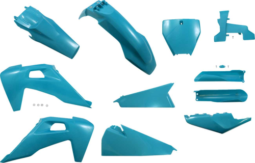 Acerbis - Acerbis Full Plastic Kit - Teal Metallic - 2726557441