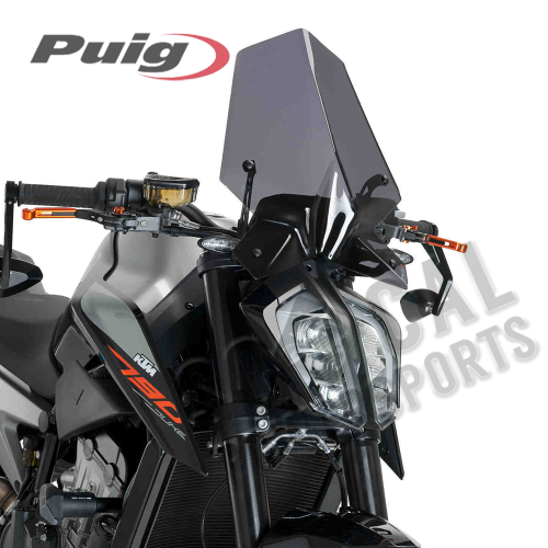 PUIG - PUIG New Generation Sport Windscreen - Dark Smoke - 9668F