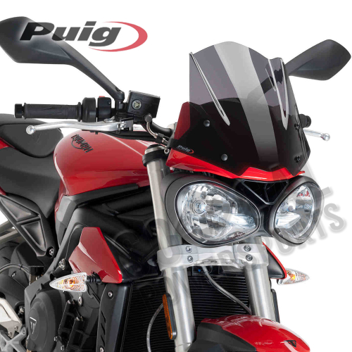 PUIG - PUIG New Generation Sport Windscreen - Dark Smoke - 9999F