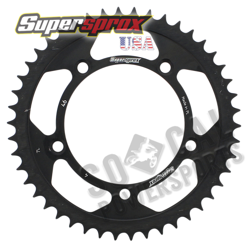 Supersprox - Supersprox Steel Rear Sprocket - 46T - RFE-4-46-BLK