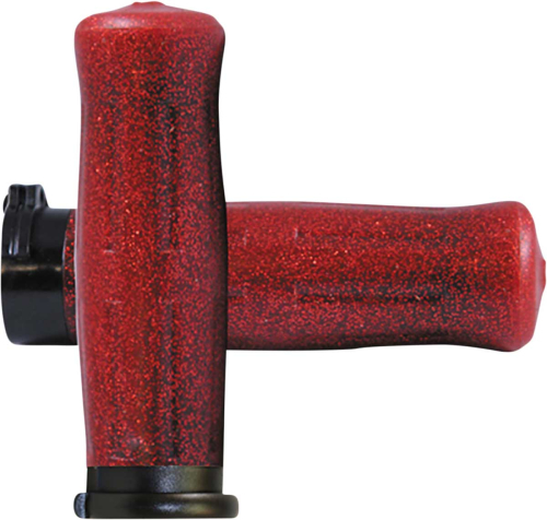 Avon Grips - Avon Grips Old School Grip - H-D with Throttle Slide - Coke Bottle Red Spark - OLD-69-SRED