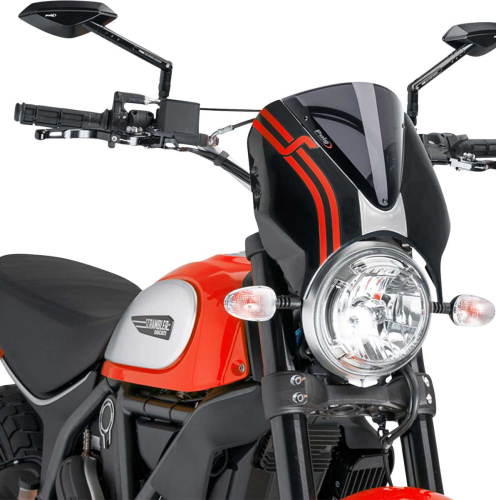 PUIG - PUIG Retrovision Windshield - Dark Smoke - 7652F
