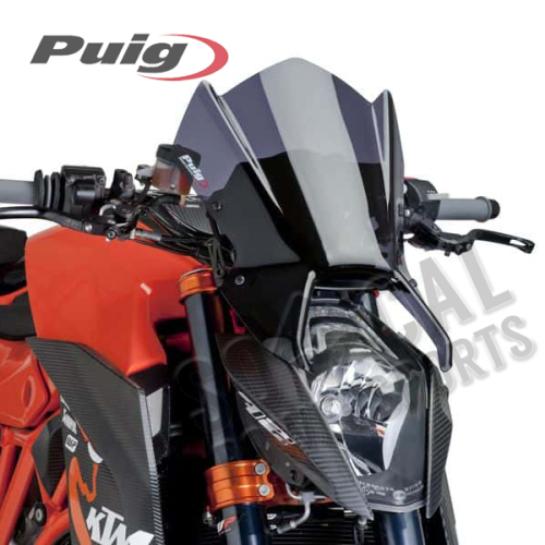 PUIG - PUIG New Generation Sport Windscreen - Dark Smoke - 7014F