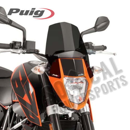 PUIG - PUIG New Generation Sport Windscreen - Dark Smoke - 6009F