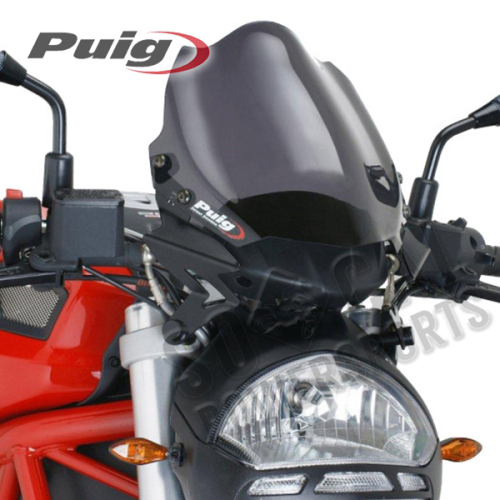 PUIG - PUIG New Generation Sport Windscreen - Dark Smoke - 4672F