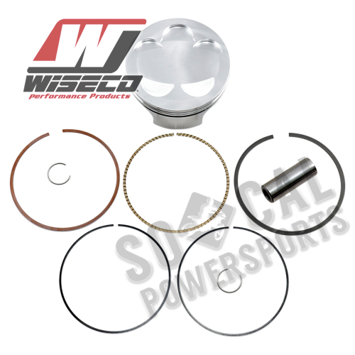 Wiseco - Wiseco Piston Kit - 2.00mm Oversize to 98.92mm, 12.5:1 Compression - 4693M09700