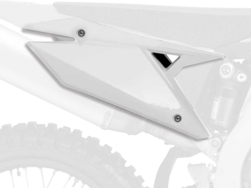 Polisport - Polisport Side Number Plates - White - 8421200002