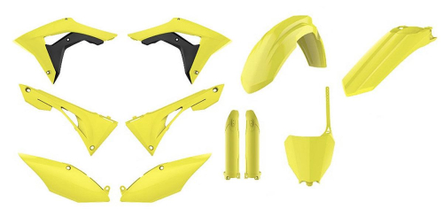 Polisport - Polisport Plastic Kit - Flo Yellow - 90742