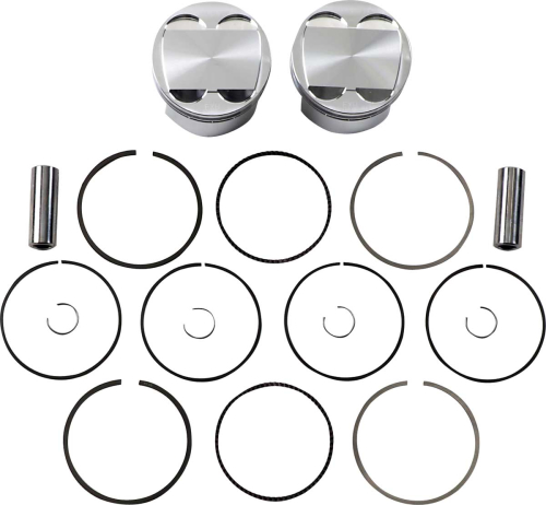 J.E. Pistons - J.E. Pistons Round Piston Kit - Stardad Bore 85.00mm, 12.0:1 Compression - 317183