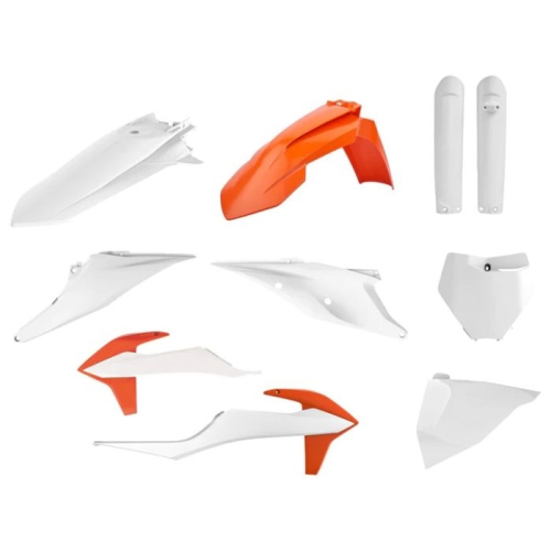 Polisport - Polisport Plastic Kit - Orange/White - 91012