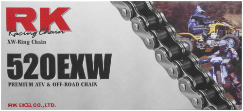RK - RK 520 EXW Off-Road and ATV XW-Ring Chain - 100 Links - Natural - 520EXW-100