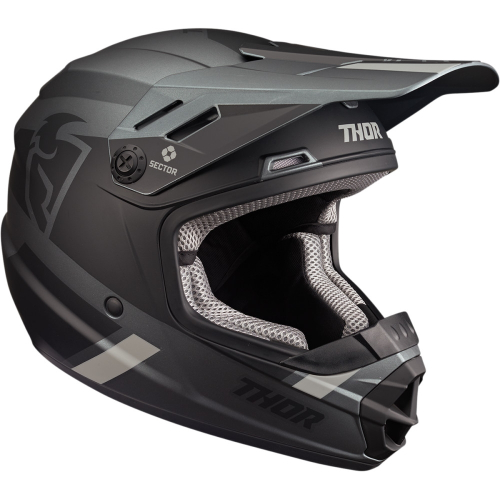 Thor - Thor Sector Mips Split Youth Helmet - 0111-1469 - Charcoal/Black - Small