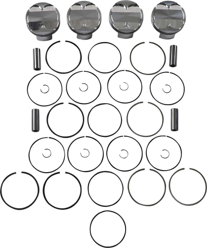 J.E. Pistons - J.E. Pistons FSR Piston Kit - 3.00mm Oversize to 84.00mm, 14.5:1 Compression - 274088