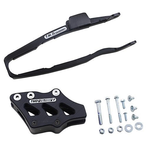 T.M. Designworks - T.M. Designworks Dirt Cross Multi-Purpose Chain Slide-N-Guide Kit FE2 Guide - Black - YCP-OR5-BK