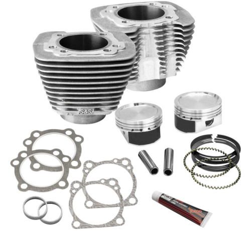 S&S Cycle - S&S Cycle Cylinder and Piston Conversion Kit - Silver - 910-0688