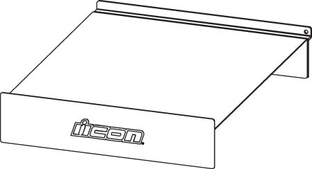 Icon - Icon Slatwall Square Shelf - 9903-0497
