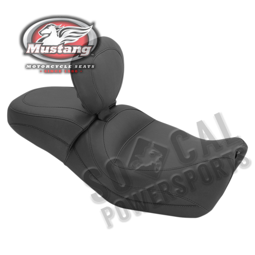 Mustang - Mustang One-Piece Touring Seat with Driver Backrest - 79786