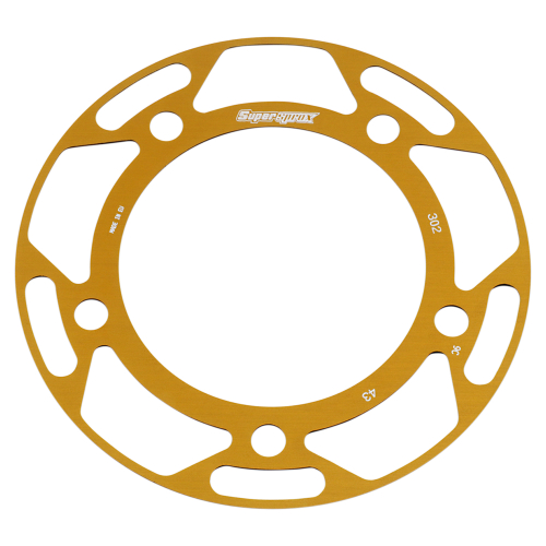 Supersprox - Supersprox Edge Disc Insert - 43T Rear Sprocket - Gold - RACD-302-43-GLD