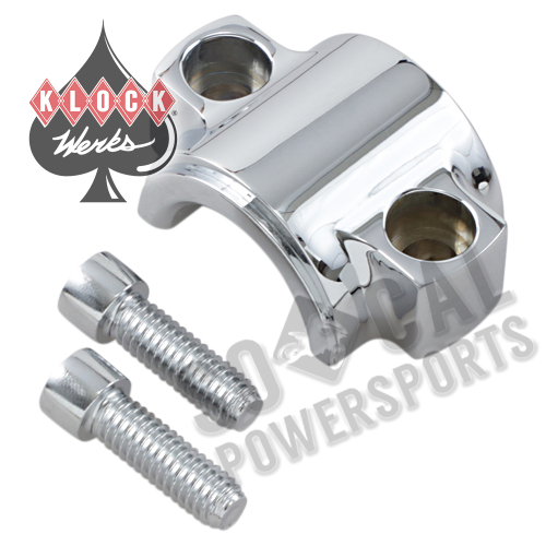Klock Werks - Klock Werks Lower Fork Leg/Axle Caps - Chrome - KW16-01-0010-C