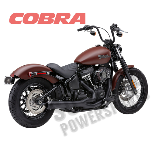 Cobra - Cobra El Diablo 4in. 2-Into-1 Exhaust System - Black - 6479B