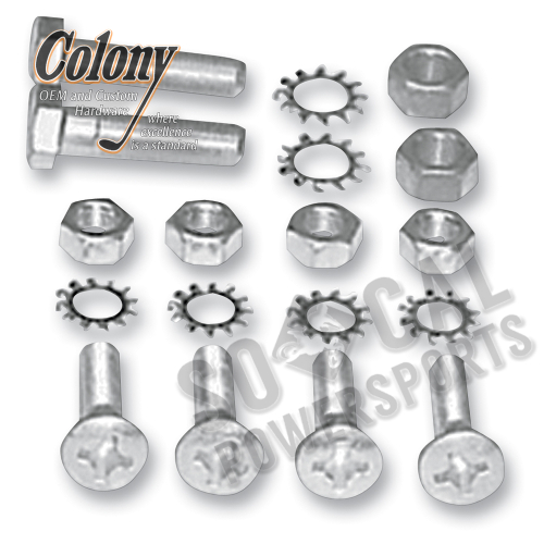 Colony - Colony Rear Fender Support Mounting Kit - Cadmium - 2665-18