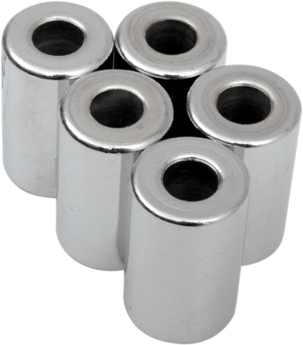 Drag Specialties - Drag Specialties Chrome Steel Spacers - 1/4in. x 1in. - MPB506