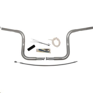 Fat Baggers, Inc. - Fat Baggers, Inc. 1-1/4in. EZ Install Handlebar Kit with Round Top Handlebars - Chrome - 909410