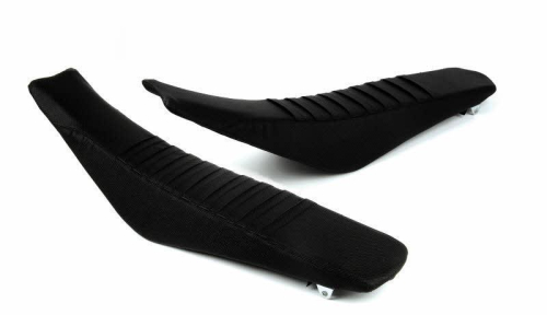 FLU Designs Inc. - FLU Designs Inc. Team Issue Pleated  Grip Seat Cover - Black/Black - 35403