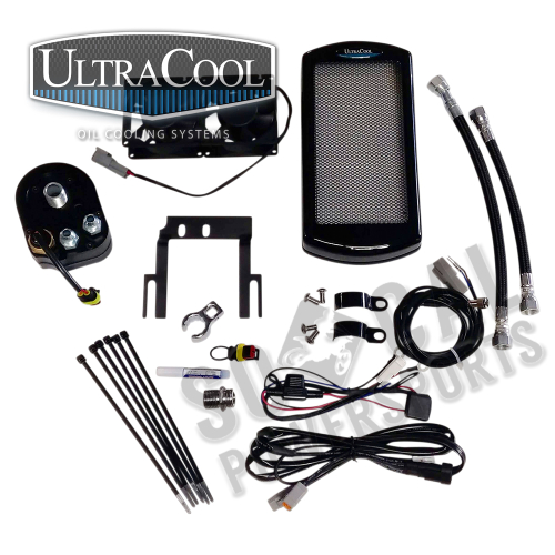 UltraCool - UltraCool Above Regulator Mounted Oil Cooler Kit - Black - ST-1G
