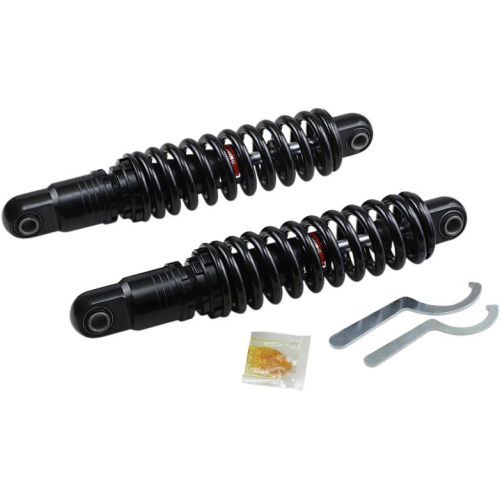 Drag Specialties - Drag Specialties Premium Ride-Height Heavy Duty Adjustable Shocks - 13in. - Black - 1310-1668