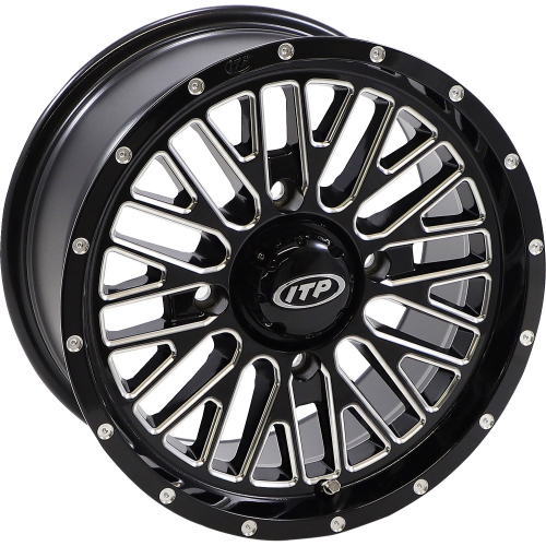 ITP - ITP Momentum Wheel - 14x7 - 5+2 (+30mm) Offset - 4/156 - Black/Milled - 1422736731B