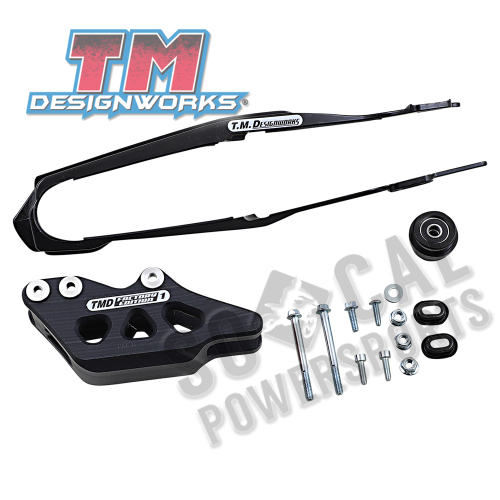 T.M. Designworks - T.M. Designworks Dirt Cross Multi-Purpose Chain Slide-N-Guide Kit FE1 Guide - Black - DCK-OR7-BK