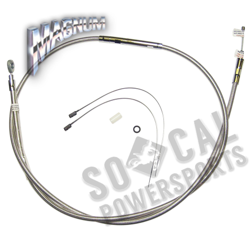 Magnum - Magnum Polished Stainless Steel High Efficiency Braided Clutch Cable - 64 11/16in. - 52122HE