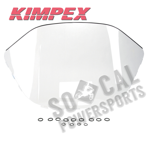 Kimpex - Kimpex Polycarbonate Windshield - Standard - 17.5in. - Clear - 06-435