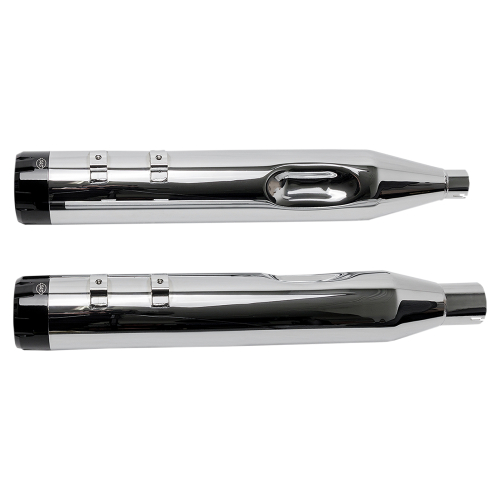 S&S Cycle - S&S Cycle MK45 4-1/2in. Performance Muffler - Chrome with Chrome Thruster End Caps - 550-0664