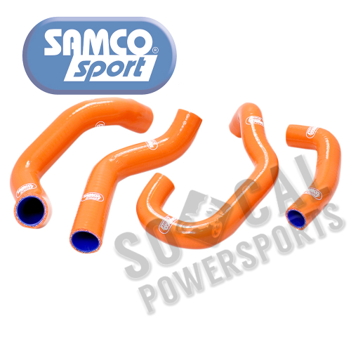 SAMCO Sport - SAMCO Sport Radiator Hose Kit - Orange (OEM Design) - KTM63-ORG