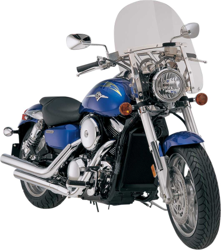 Memphis Shades - Memphis Shades Memphis Slim Windshield (7in. Cutout) - 17in. - Solar - MEM4219