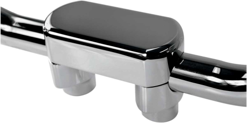 Drag Specialties - Drag Specialties Handlebar Riser/Top Clamp Kit with 1-1/2in. Clamping Area - 1-1/2in. Tall - Chrome - 0602-0600