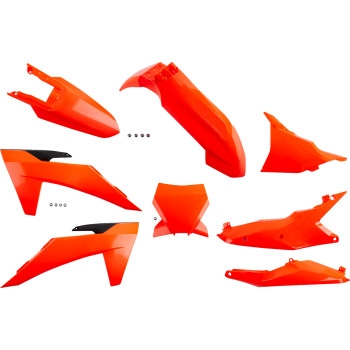 UFO Plastics - UFO Plastics Replacement Plastic for KTM - Body Kits - Neon Orange - KTKIT529@FFLU