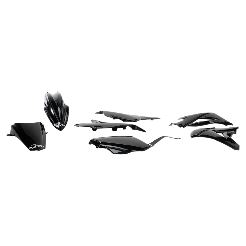 UFO Plastics - UFO Plastics Complete Body Kit - Black - KAKIT222-001