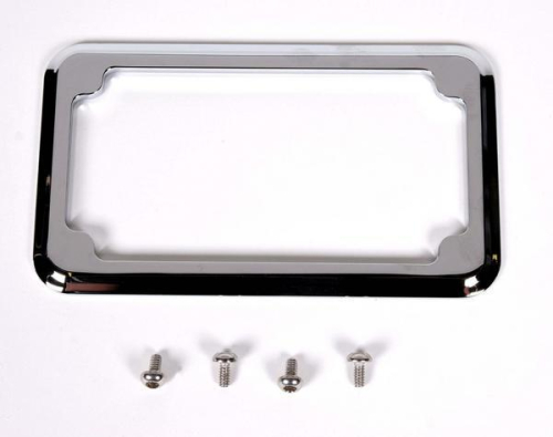 Cycle Visions - Cycle Visions Beveled License Plate Frame - Chrome - CV-4615